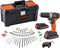 Black+Decker BCD001C2TA-QW Schroefklopboormachine 18V - Koffer 120 Accesoires (2 Accu's)