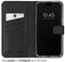Selencia iPhone 15 Pro - Echt Lederen Bookcase - 3 Pashouders - Zwart