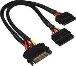 Sharkoon Sata Y verleng 0,20m bk