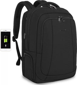 Laptop rugzak t/m 17,3 inch – waterafstotend – anti diefstal – inclusief regenhoes en cijferslot - 40 Liter - zwart