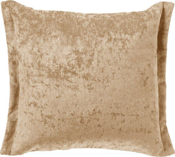 Dutch Decor LEWIS - Kussenhoes 45x45 cm - fluweel - met sierrand - Semolina - beige - met rits - zonder binnenkussen