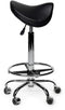Premium Zadelkruk - Hoog - Ergonomisch met voetring - Zwart