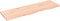 vidaXL - Wandschap - 100x30x2 - cm - onbehandeld - massief - eikenhout