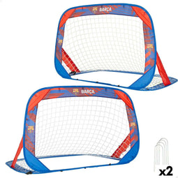 Set van 2 voetbaldoelen F.C. Barcelona 120 x 80 x 80 cm (2 Stuks)