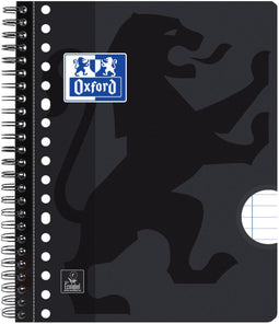 Collegeblk oxf school a5+ ln 17gaats 160pag zwart | 5 stuks