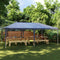 vidaXL - Partytent - 4x6 - m - blauw