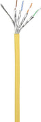 Renkforce RJ45 Netwerkkabel, patchkabel CAT 6A S/FTP 0.25 m Geel Snagless, Vlambestendig 1 stuk(s)