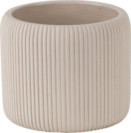 Cosy & Trendy Bloempot Vertical Lines Creme