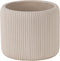 Cosy & Trendy Bloempot Vertical Lines Creme