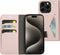 Mobiparts Classic Wallet Case - Flip Cover - Ruimte voor pasjes - Roze (iPhone 15 Pro)