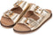 PS Poelman ARAN - Dames slippers - Leer - Goud - Maat 42