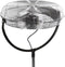 Perel - Vloerventilator - 3 snelheden 140 Watt - Zwart chroom 45 cm