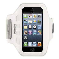 Belkin EaseFit Sport Armband - Voor iPhone 5/5C/5S - Verstelbare riem - Wit