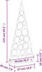 vidaXL - Kerstdecoratie - kerstboom - 125 - cm - metaal - zwart