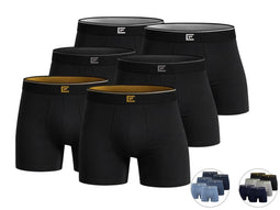 Bamboo Elements Boxershorts Heren - 3 Stuks - Donker Assorti - Maat M