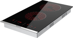 Wiggo WH-E372GC(B) - Inbouw Keramische Kookplaat - 2 kookzones - Zwart