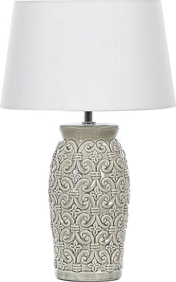 KHOPER - Tafellamp - Grijs - Keramiek