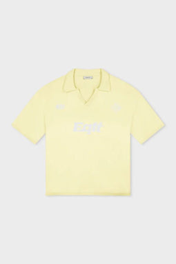 Equalité Knit Polo Tee - Gebreide polo - Ruime fit - Butter yellow - Maat XXL