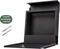 BRASQ Brievenbus Deluxe Zwart PB200 - Wandbrievenbus met Slot en Krantenvak - Hangend