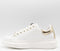 GUESS Salerno - Dames Sneakers - Gouden achterkant - Wit/Goud - Maat 39