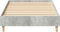 vidaXL - Bedframe - 90x200 - cm - Betongrijs - Gemaakt - van - Hout