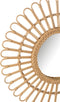J-Line spiegel Ellen Rond - rotan - naturel - small - Ø 60 cm