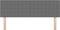 vidaXL - Hoofdbord - Simpel - Design - Lichtgrijs - 140 - cm - Corduroy - Stof