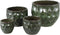 PTMD Bloempot Charlie - 46x46x38 cm - Keramiek - Groen - Set van 4