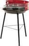 Houtskoolbarbecue Ø38 cm - Halfopen - Zwart / Rood - BBQ