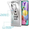 iMoshion Hoesje Geschikt voor Samsung Galaxy A51 Hoesje Siliconen - iMoshion Design hoesje - Transparant / Zwart / Live Laugh Love
