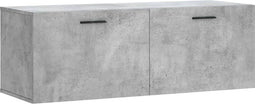 vidaXL - Wandkast - 100x36,5x35 - cm - bewerkt - hout - betongrijs