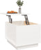 vidaXL - Salontafel - 40x50x35 - cm - massief - grenenhout - wit