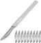 Faas Scalpel Mesjes - Scalpel Set - Pedicure / Boetseren - Hobbymesjes - 10 stuks - RVS