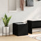 vidaXL - Plantenbak - Zwart - Eiken - 40x40x40 - cm - Engineered - Wood