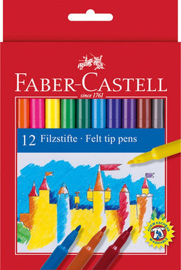 Faber Castell 12 Viltstiften Doos 10 Stuks