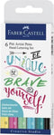 Faber-Castell brushpen - tekenstift - Pitt Artist Pen - Handlettering set Be Unique - 6-delig - FC-267116