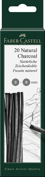 Faber Castell fc-129198 houtskool pitt monochrome 3-6 mm
