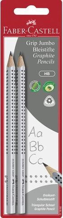 Faber-Castell grafietpotloden set - Jumbo Grip - 2 stuks op blister - FC-111992