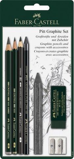 Faber-Castell grafietpotloden set - Pitt Graphite - 7-delig op blister - FC-112997
