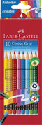 Faber-Castell kleurpotlod - Color Grip - met gum - uitgumbaar - 10 stuks - FC-116613