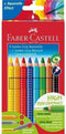 Faber-Castell kleurpotloden - Jumbo Grip - promotieset 8+1+1 - FC-280921