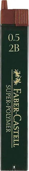 Faber-Castell potloodstiftjes - Super-Polymer - 0,5mm - 2B - 12 stuks - FC-120502
