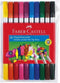 Faber-Castell viltstiften - dubbele punt - brushpen en fineliner - 10 stuks - FC-151110