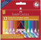 Faber-Castell waskrijt - GRIP Jumbo - 12 stuks - FC-122540