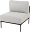 Fabrice middenelement met 2 kussens antraciet