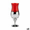 Kaarshouder Kristal Rood Zilverkleurig 13 x 35 x 13 cm (6 Stuks)