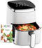 Fabuletta 9-in-1 heteluchtfriteuse, 4 liter, 230°C, digitaal LED-touchscreen, wit AirFryer met snell