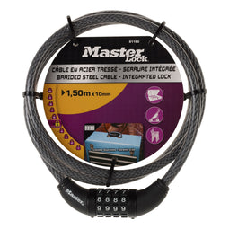 MasterLock - Gevlochten stalen kabel - Cijferslot - Kleur niet gespecificeerd