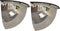 vidaXL - Verkeersspiegel - kwartbol - 2 - st - Ø - 80 - cm - acryl