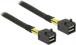 Delock Mini-SAS HD SFF-8643 naar Mini-SAS HD SFF-8643 data kabel - 0,50 meter - zwart
